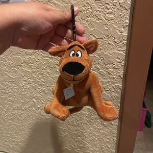 Scooby doo plush keychain with Zipper